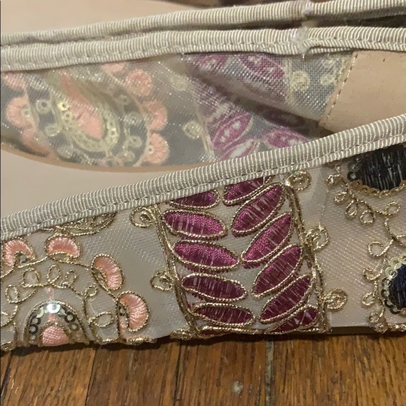 Sequined/embroidered ballet flats - Picture 2 of 9